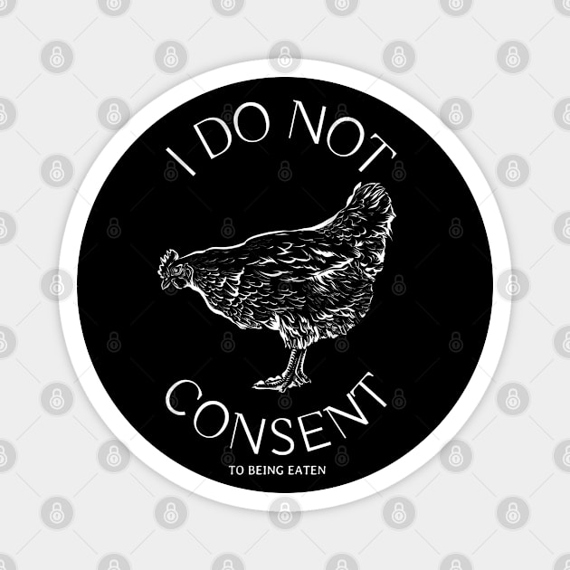 I Do Not Consent to Being Eaten Magnet by TJWDraws